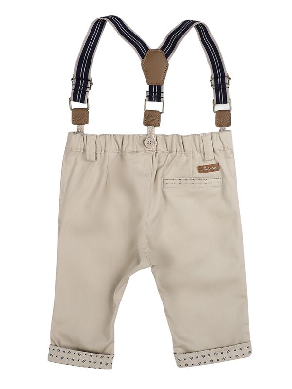Boys Medium Natural Long Woven Trouser image number 1
